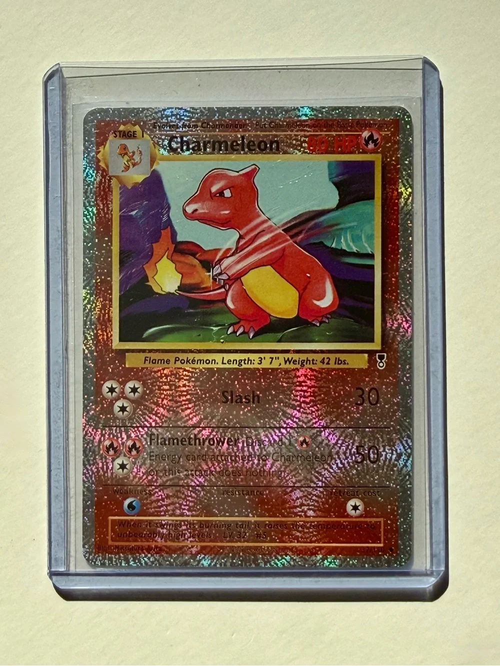 Pokémon Charmeleon Reverse Holo 37/110 Legendary Collection Fan Art Custom Card